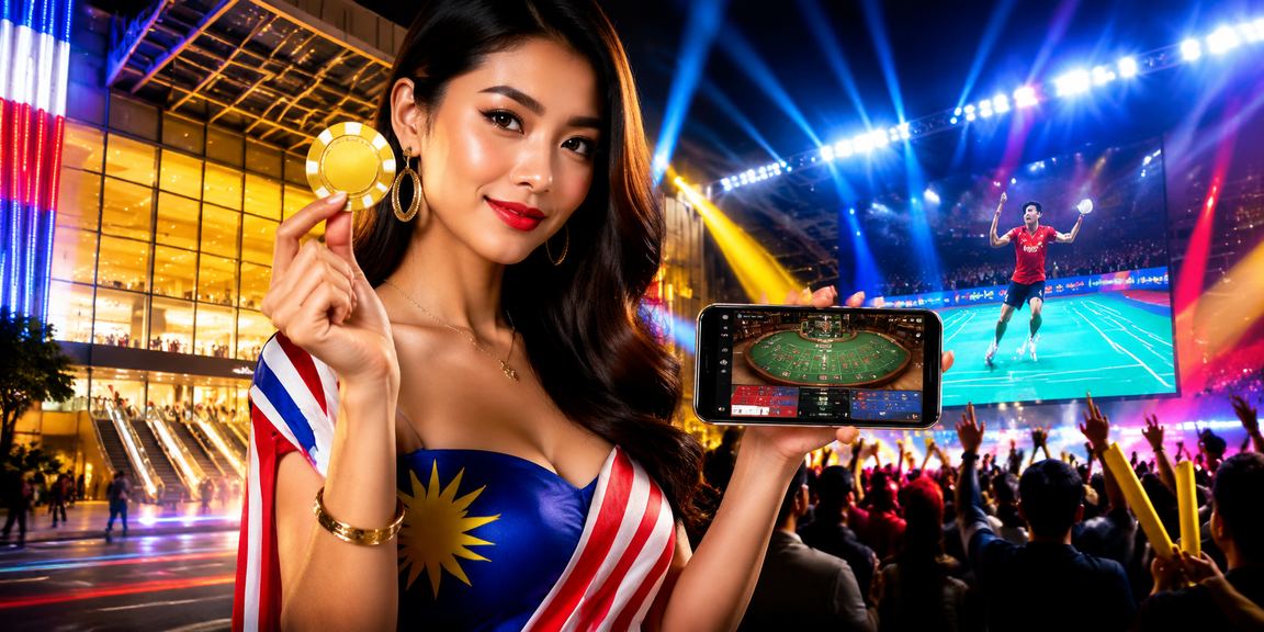Suasana permainan kasino bergaya Malaysia di Kuala Lumpur