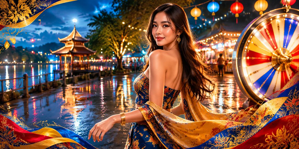 Permainan roulette dengan motif batik Malaysia